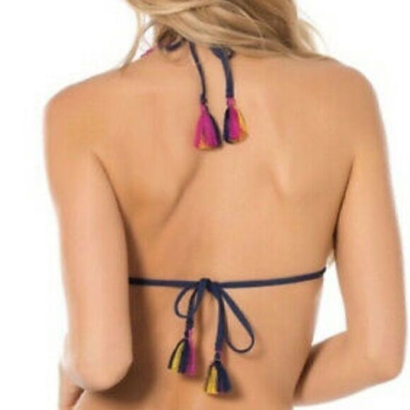 NWOT Becca Crochet Multi Bikini Top - Picture 2 of 4